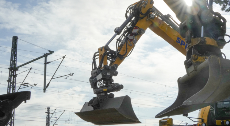 Bahn Baustelle Baufahrzeuge