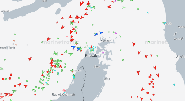 Straße von Hormus Marine Traffic Kreuzfahrt Golf