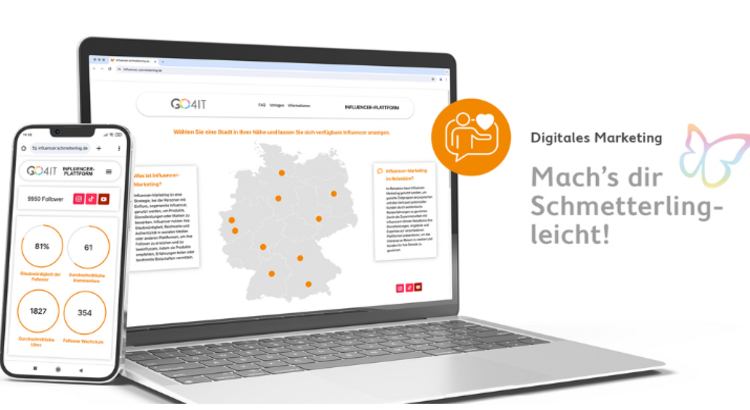 Schmetterling Influencer Plattform