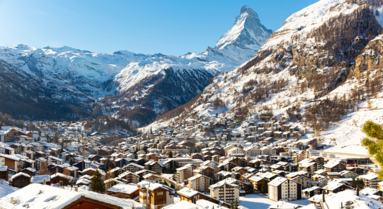 Schweiz Zermatt Winter