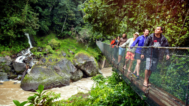 Costa Rica Pacuare River Suspension Bridge Waterfall Travellers CEO.jpg